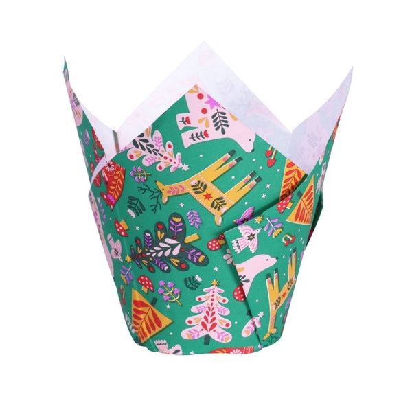 PME Enchanted Christmas Tulip Muffin Cases x 24