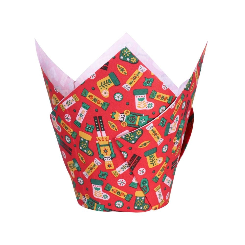 PME Enchanted Christmas Tulip Muffin Cases x 24