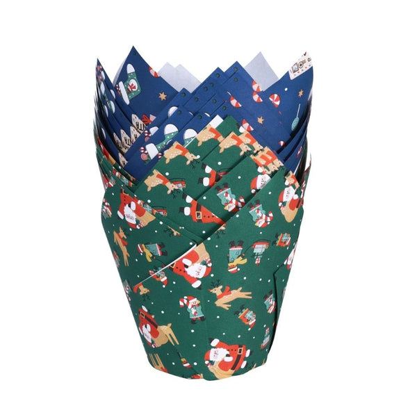 PME Santa's Workshop Christmas Tulip Muffin Cases x 24