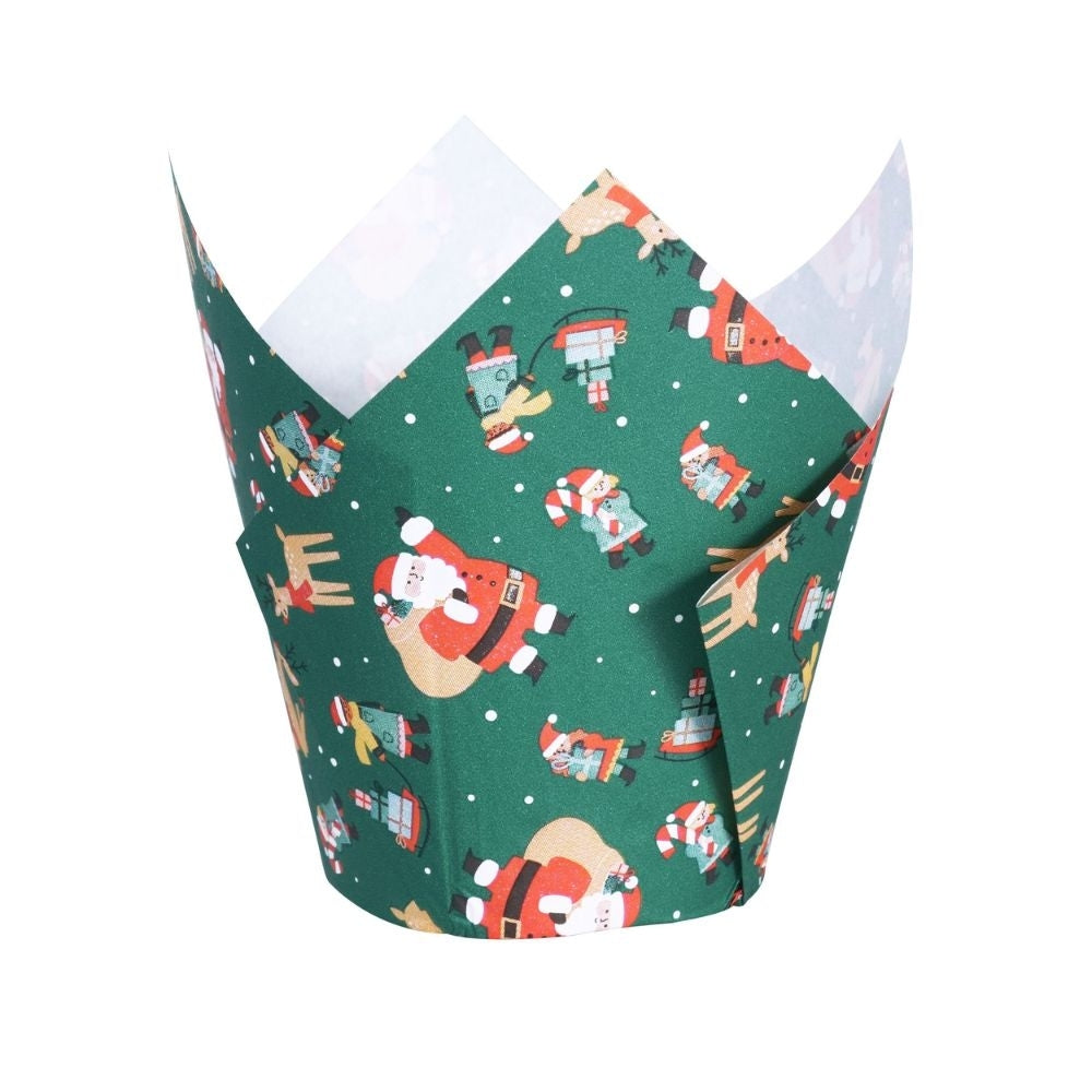 PME Santa's Workshop Christmas Tulip Muffin Cases x 24