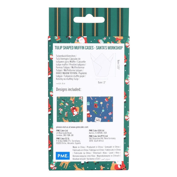 PME Santa's Workshop Christmas Tulip Muffin Cases x 24