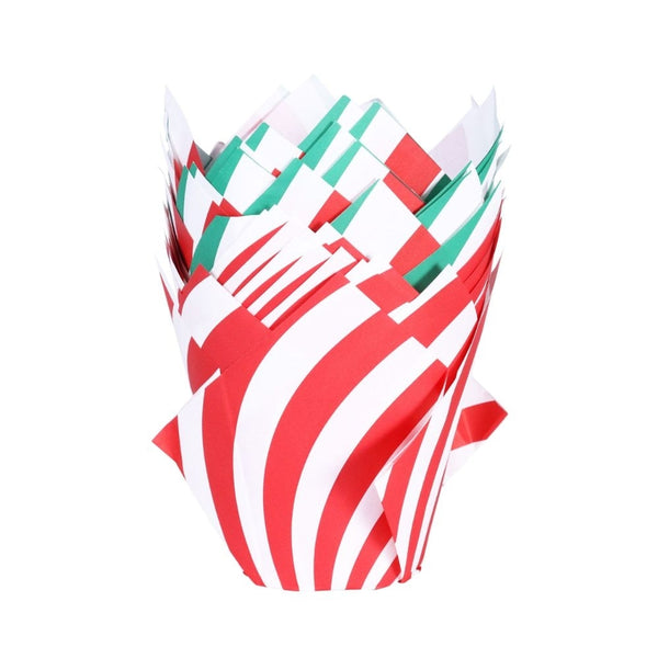 PME Candy Cane Christmas Muffin Cases x 24