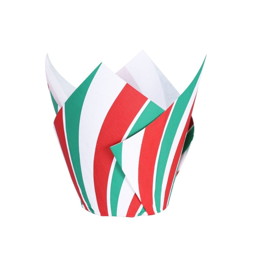 PME Candy Cane Christmas Muffin Cases x 24