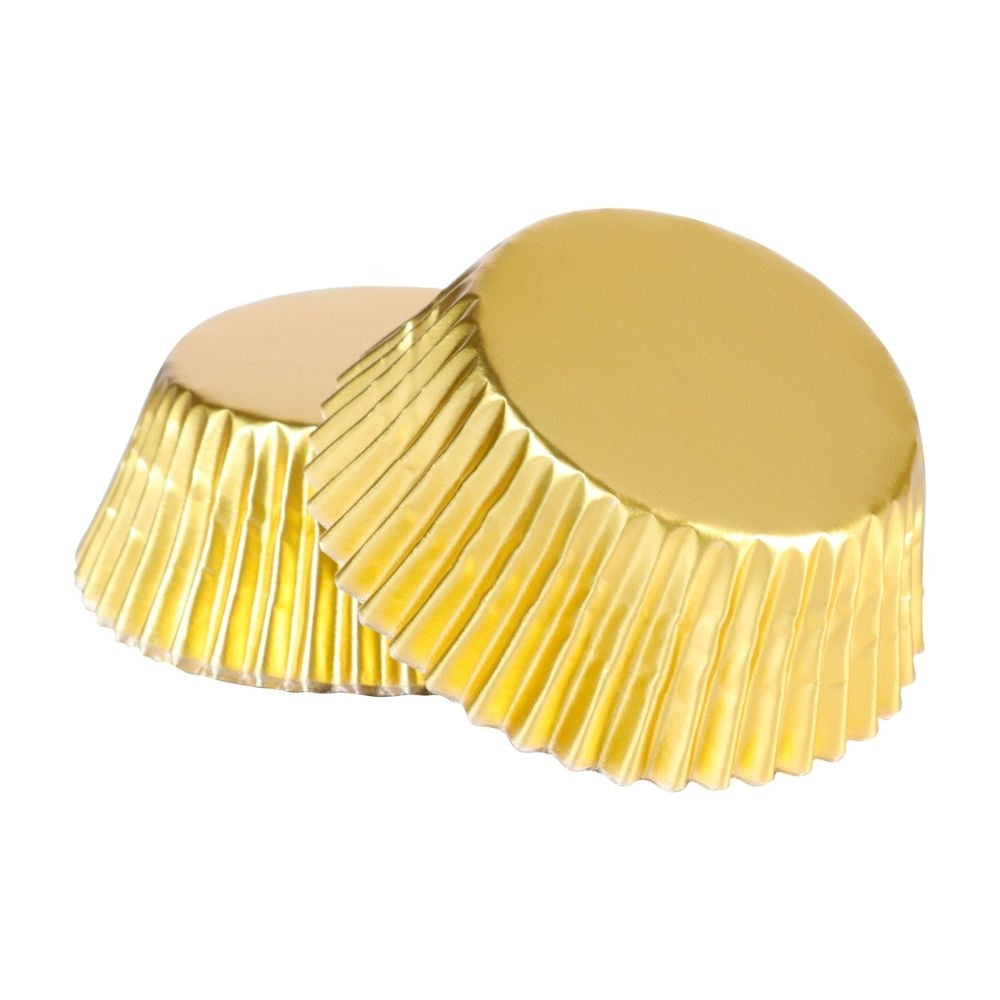 PME Golden Stars Christmas Foil-lined Cupcake Cases x 60