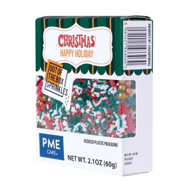PME Happy Holidays - Christmas Out of The Box Sprinkle Mix 60g
