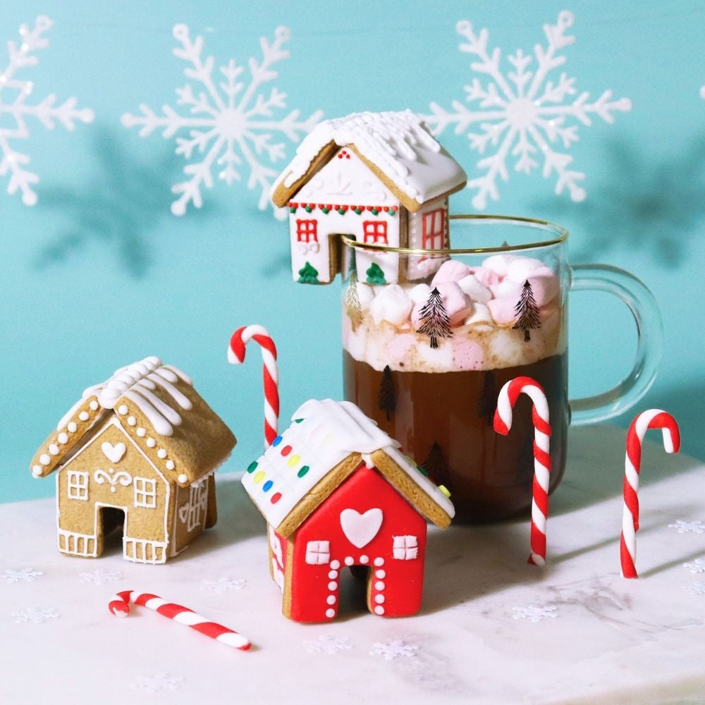 PME Mini Gingerbread House Mug Hugger Christmas Cookie Cutters - Set Of 3