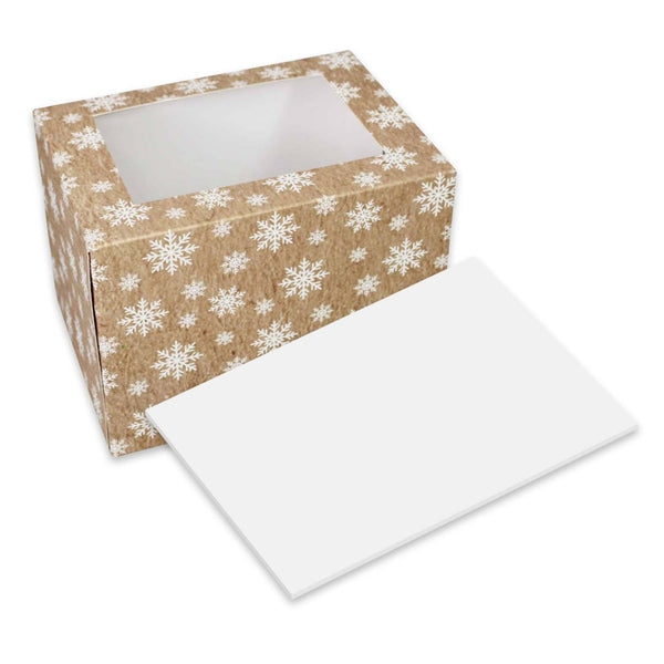 Simply Making Kraft Snowflake Log Box & Masonsite Board