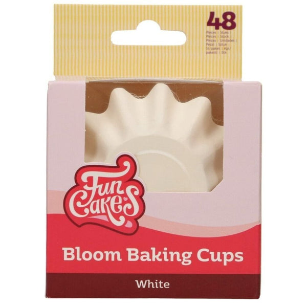 FunCakes White Bloom Baking Cases x 48