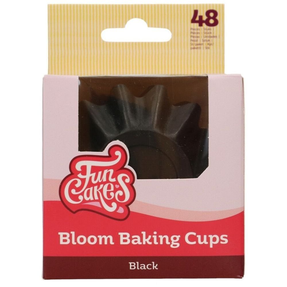 FunCakes Black Bloom Baking Cases x 48