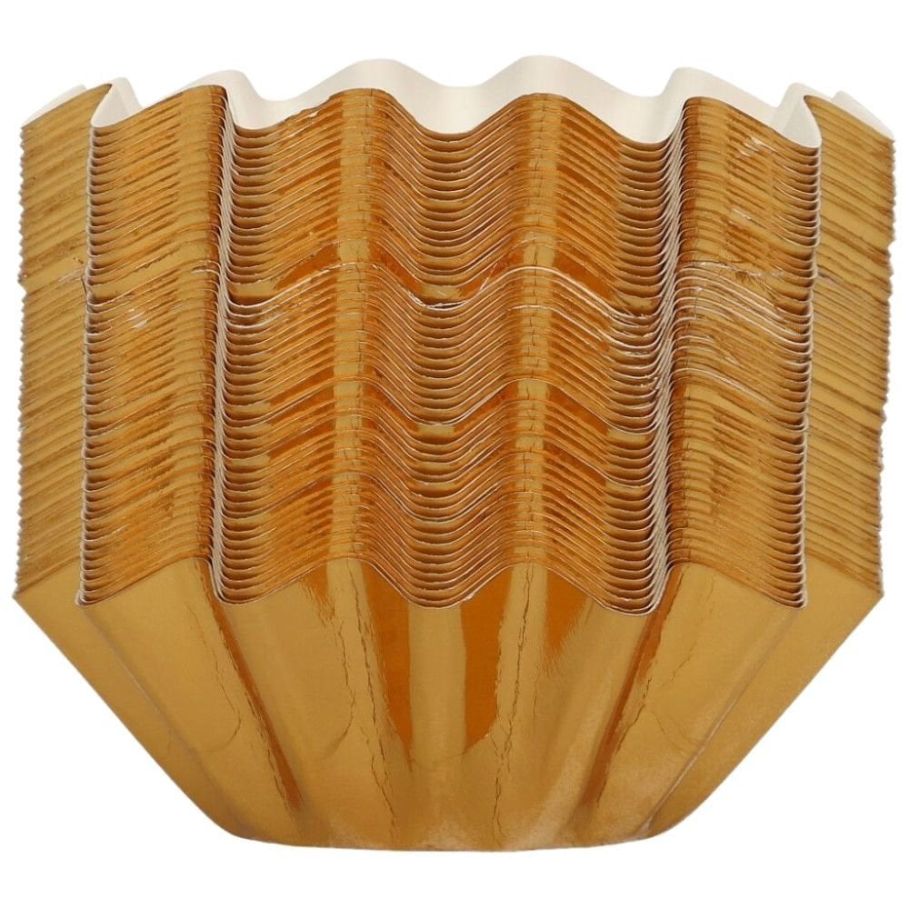 FunCakes Metallic Gold Bloom Baking Cases x 48
