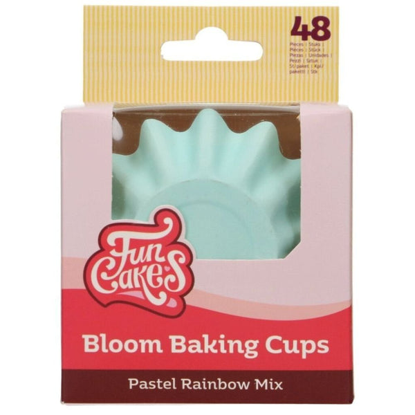 FunCakes Pastel Rainbow Mix Bloom Baking Cases x 48