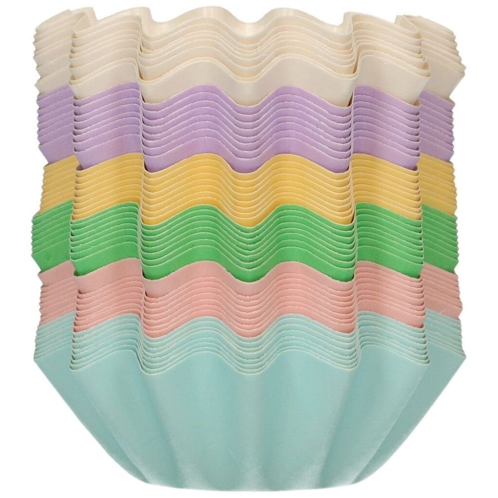 FunCakes Pastel Rainbow Mix Bloom Baking Cases x 48