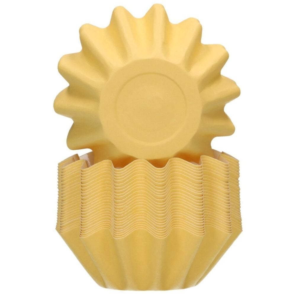 FunCakes Pastel Yellow Bloom Baking Cases x 48