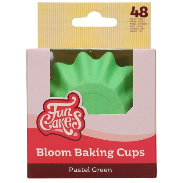 FunCakes Pastel Green Bloom Baking Cases x 48