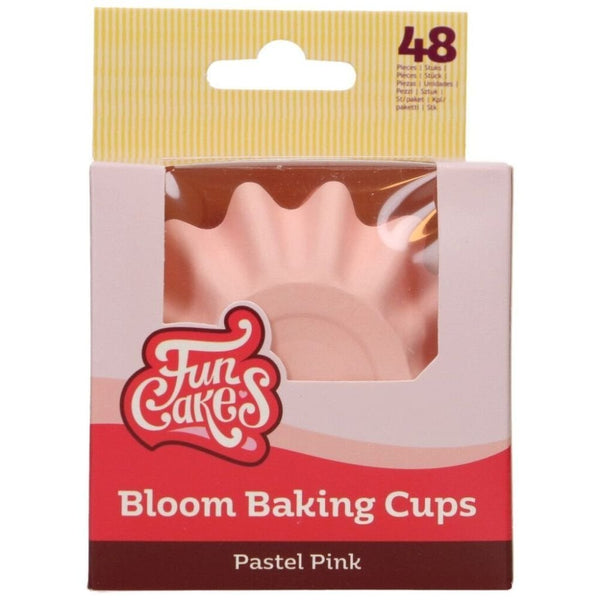 FunCakes Pastel Pink Bloom Baking Cases x 48