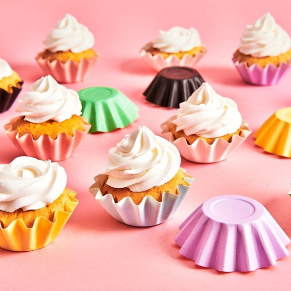 FunCakes Pastel Pink Bloom Baking Cases x 48