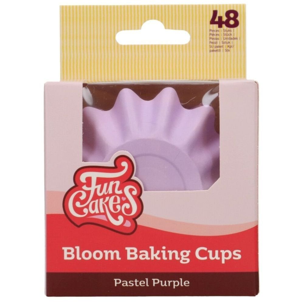 FunCakes Pastel Purple Bloom Baking Cases x 48