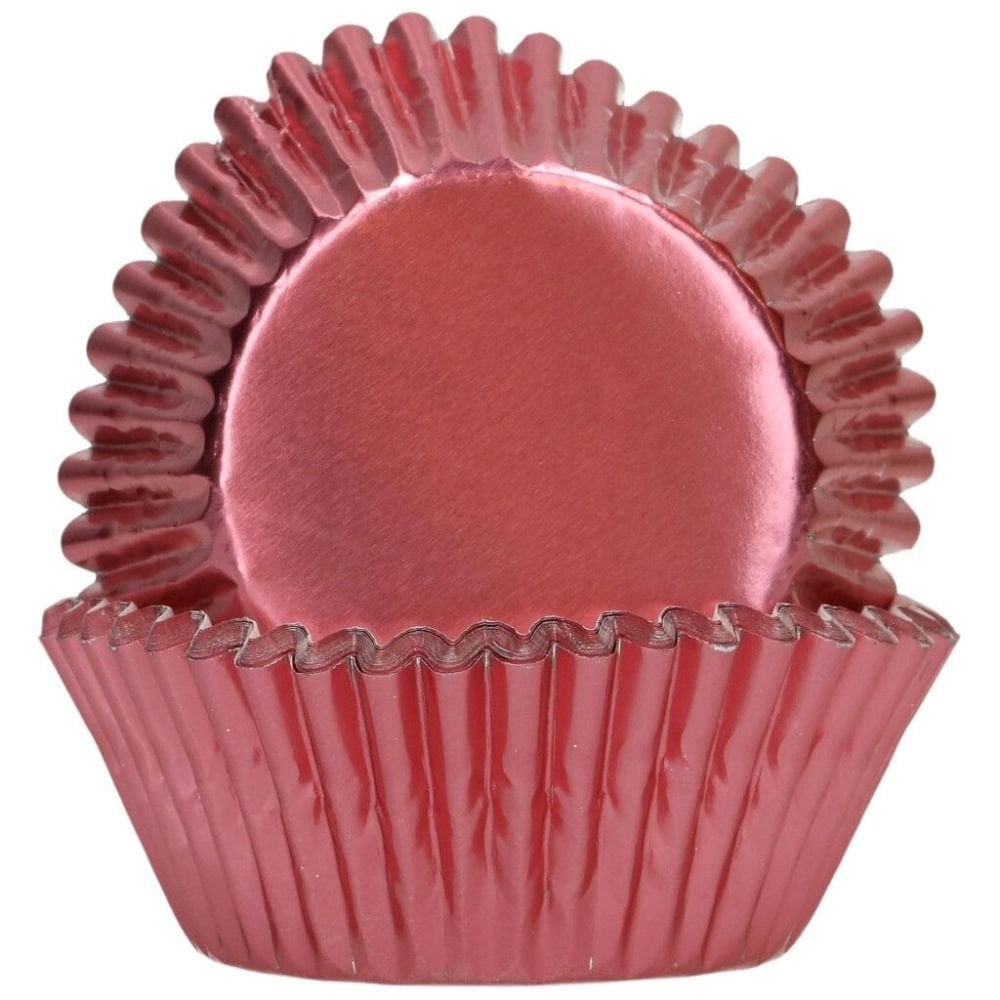 FunCakes Metallic Rose Gold Foil Baking Cases x 48