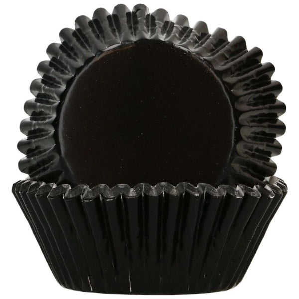 FunCakes Metallic Black Foil Baking Cases x 48