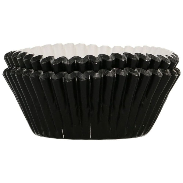 FunCakes Metallic Black Foil Baking Cases x 48
