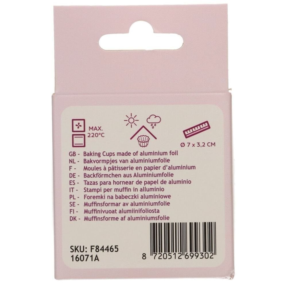 FunCakes Metallic Red Foil Baking Cases x 48