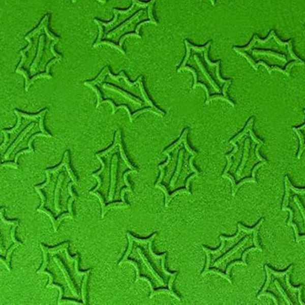 PME Small Holly Leaf Pattern Textured Rolling Pin 19.5cm