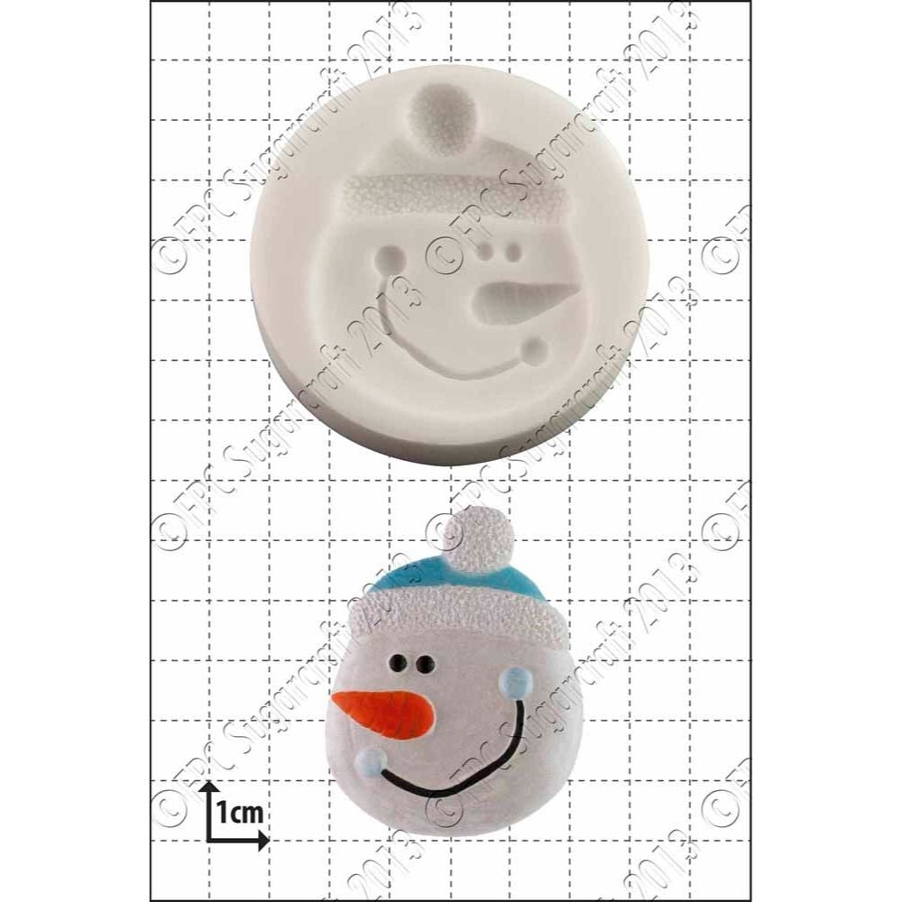 FPC Snowman Face Silicone Icing Mould