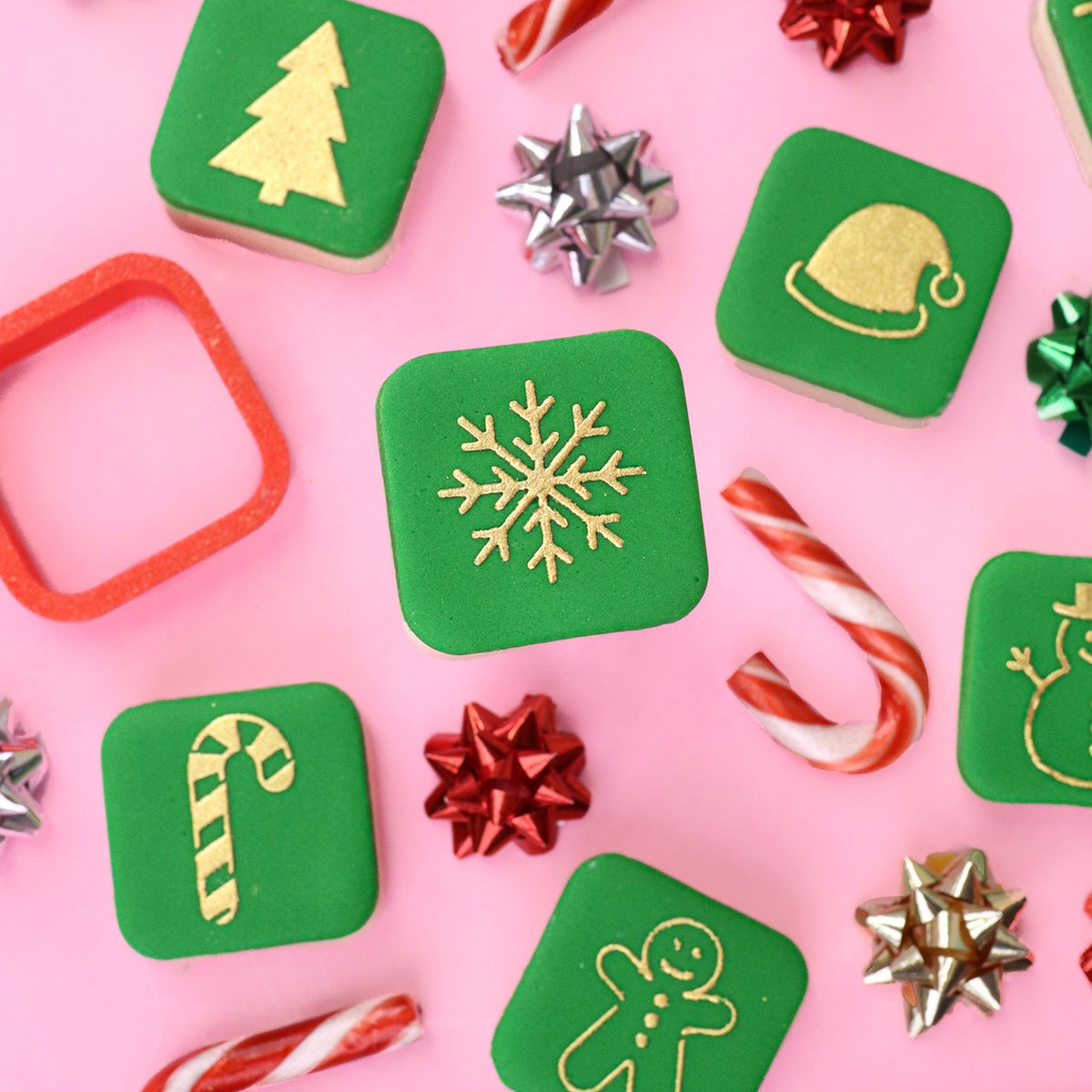 Sweet Sticks Christmas Mini's Stencil & Cutter