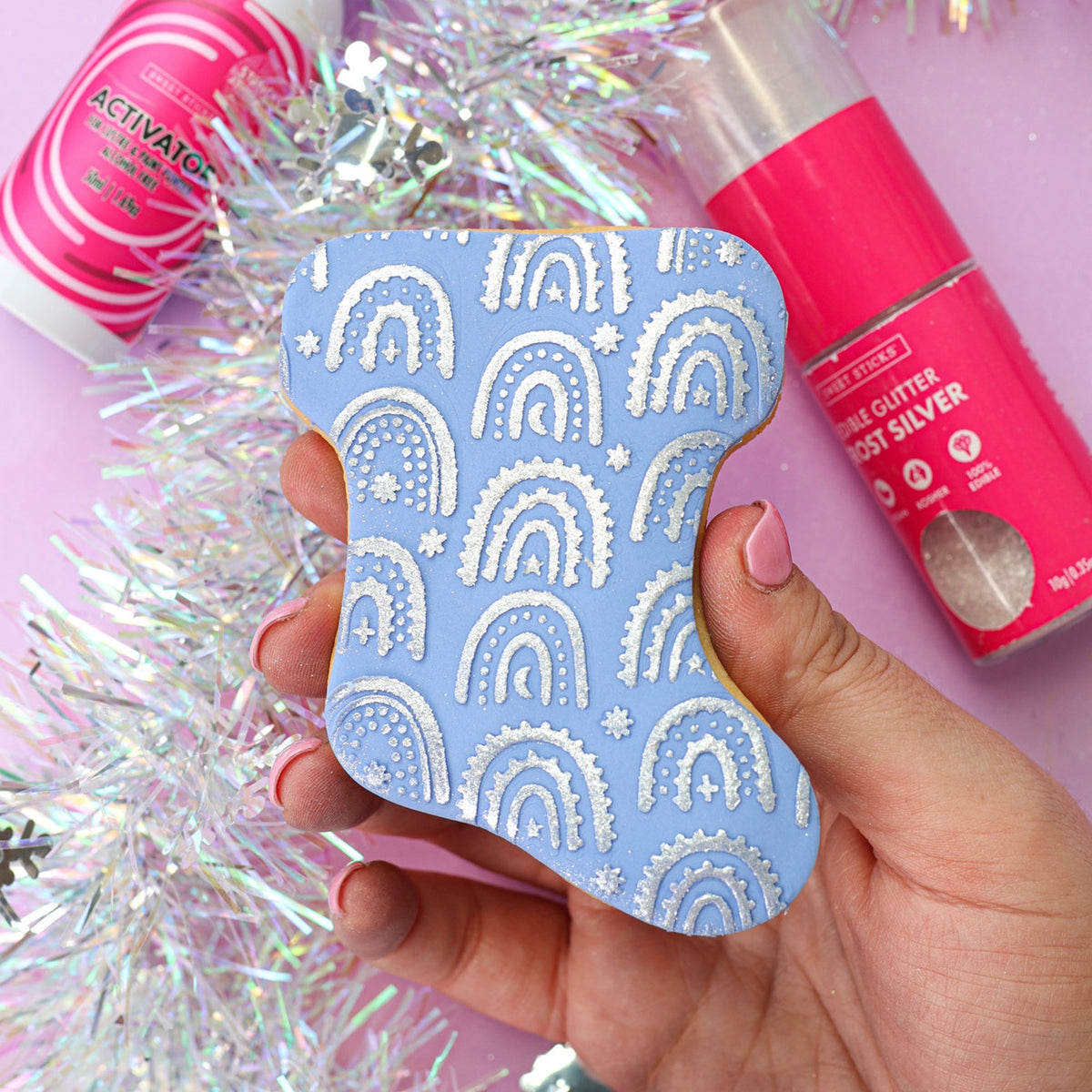 Sweet Sticks Rainbow Festive Stencil
