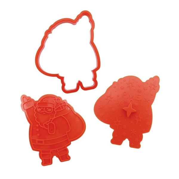 PME Santa's Workshop Christmas Cookie Cutters & Stamps Set Of 3