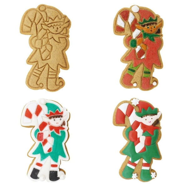 PME Santa's Workshop Christmas Cookie Cutters & Stamps Set Of 3