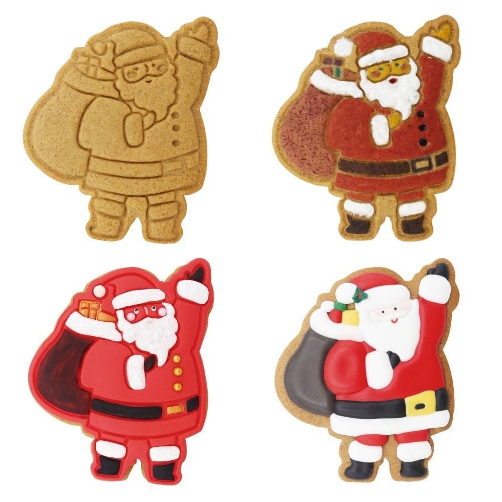 PME Santa's Workshop Christmas Cookie Cutters & Stamps Set Of 3