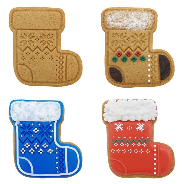 PME Cosy Christmas Christmas Cookie Cutters & Stamps Set Of 3