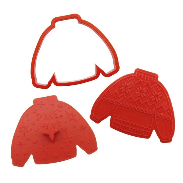 PME Cosy Christmas Christmas Cookie Cutters & Stamps Set Of 3