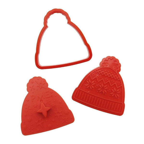 PME Cosy Christmas Christmas Cookie Cutters & Stamps Set Of 3