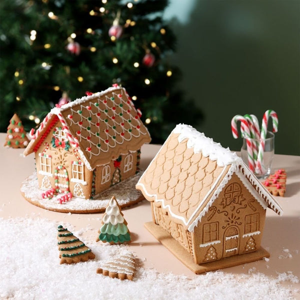 PME Gingerbread House Christmas Cookie Cutters & Stamps Set Of 3