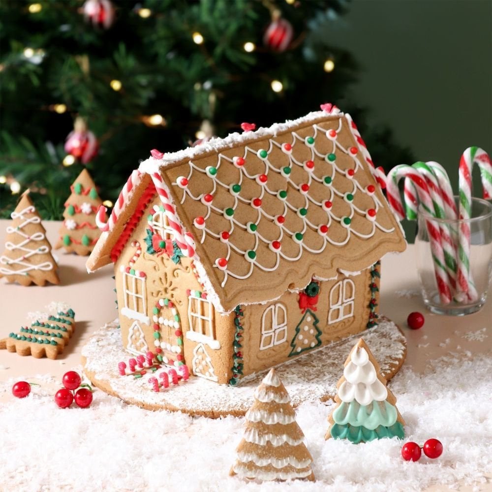 PME Gingerbread House Christmas Cookie Cutters & Stamps Set Of 3