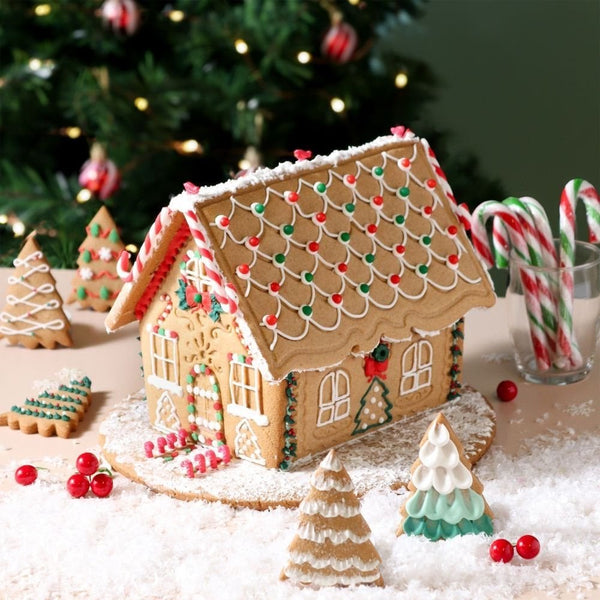 PME Gingerbread House Christmas Cookie Cutters & Stamps Set Of 3
