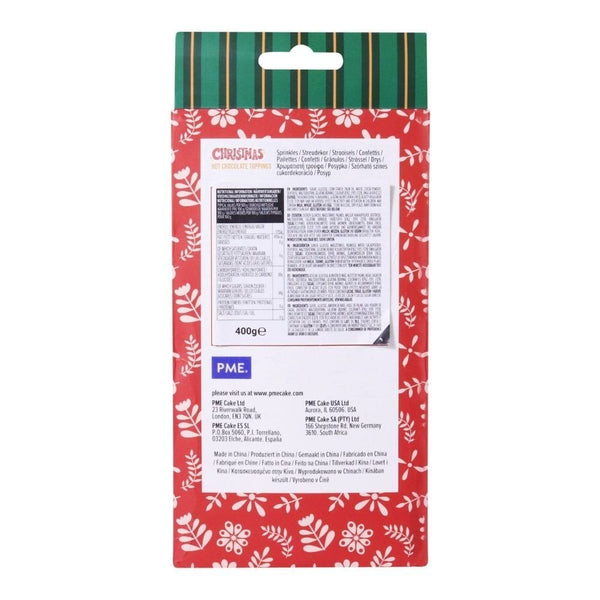 PME Christmas Set Of 3 Hot Chocolate Toppings 400g