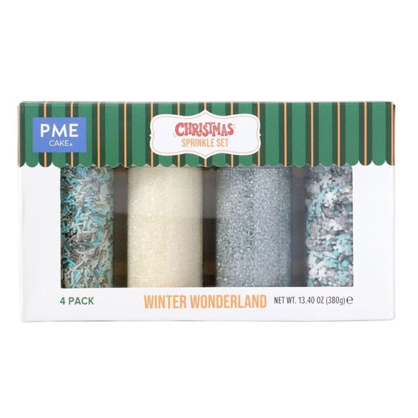 PME Winter Wonderland Set Of 4 Christmas Sprinkles 380g