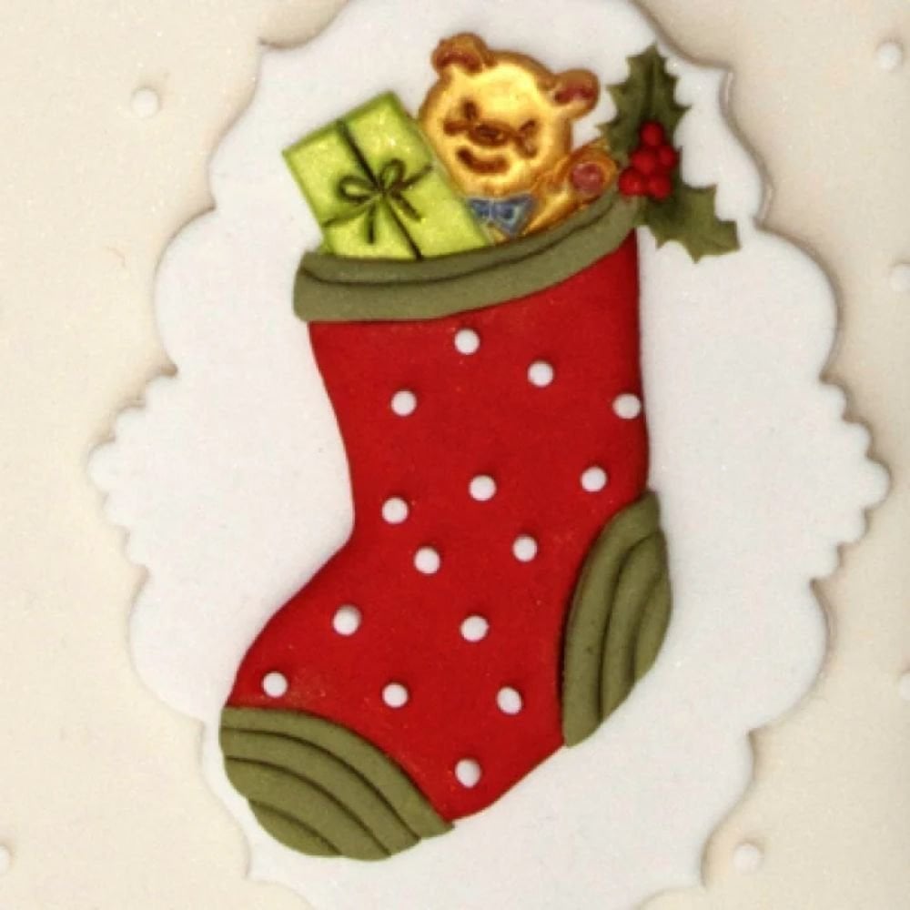 Patchwork Cutters Christmas Stocking Sugarcraft Icing Cutter
