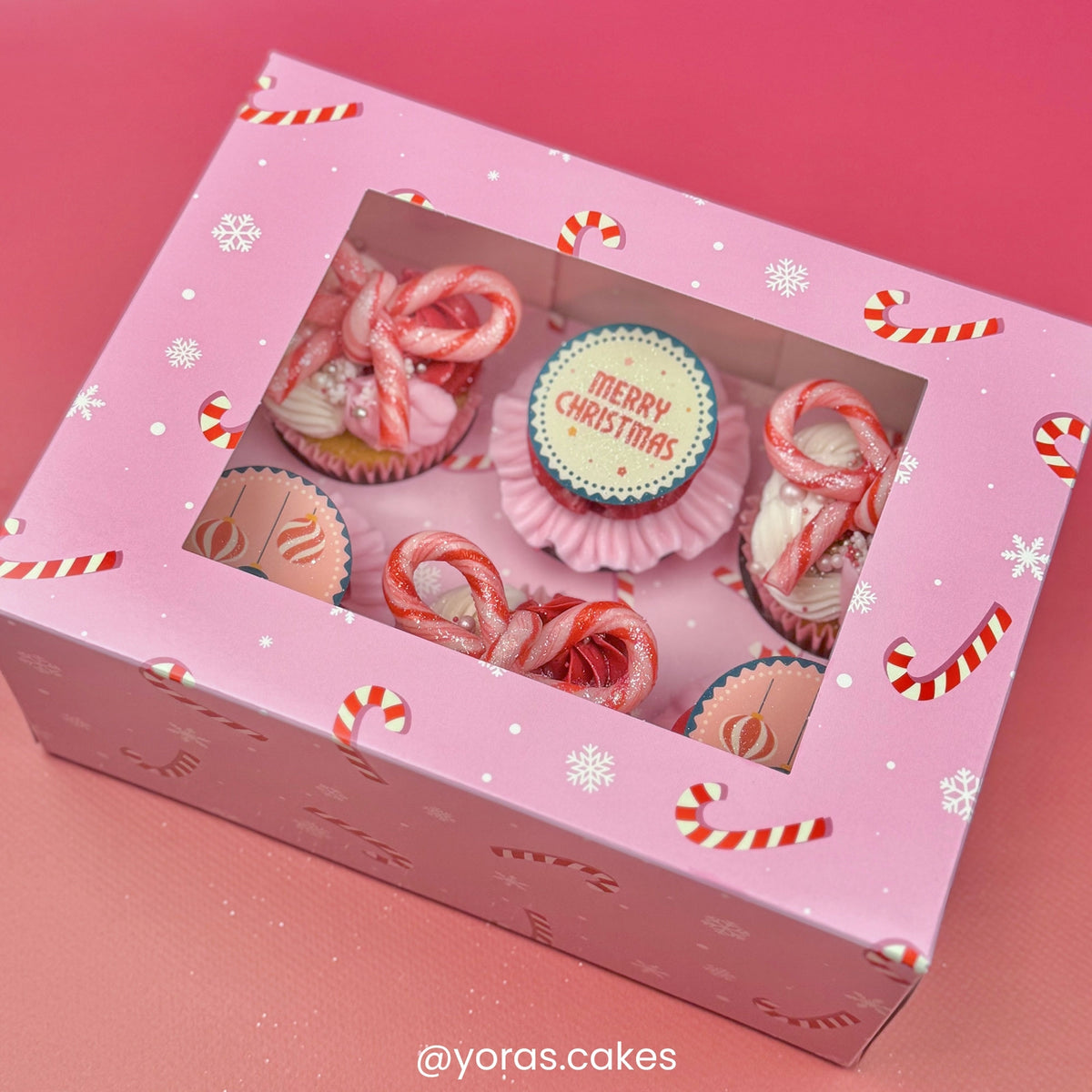 Simply Making Holds 6 Candy Canes Cupcake Box - Pack Of 2