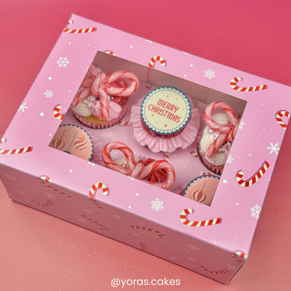 Simply Making Holds 6 Candy Canes Cupcake Box - Pack Of 2