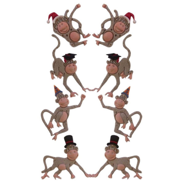 PME Marvellous Monkeys Icing Cutter Set Of 8