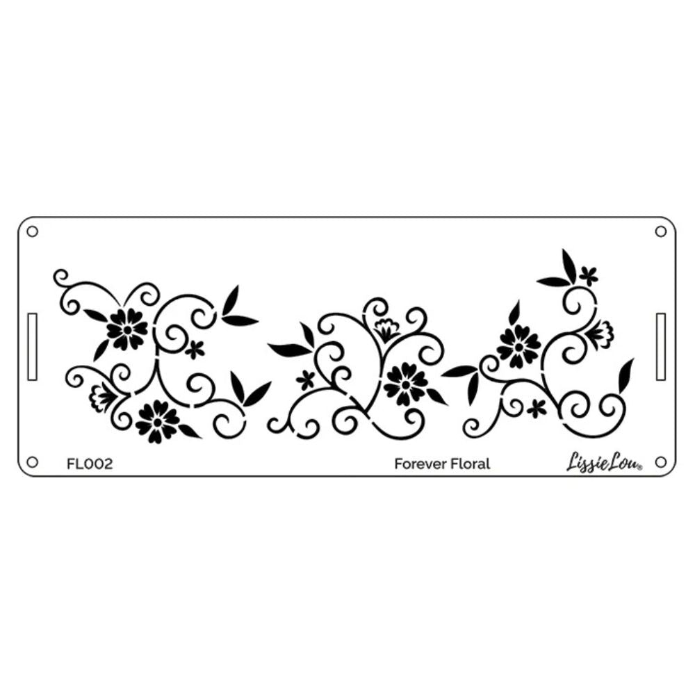 LissieLou Forever Floral Border Cake Stencil