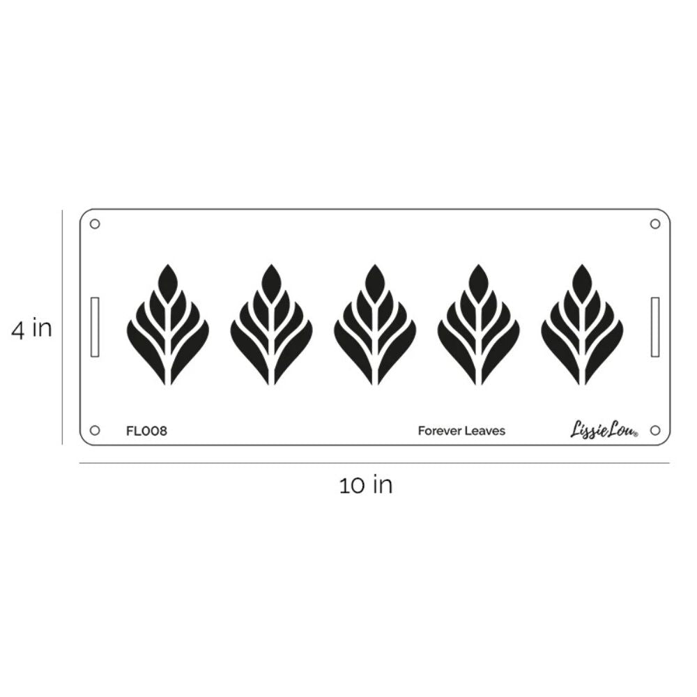 LissieLou Forever Leaves Border Cake Stencil