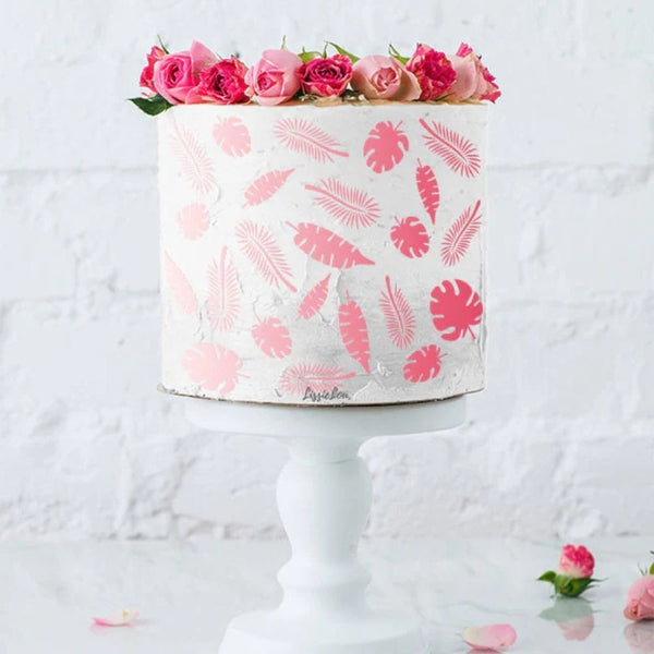 LissieLou Truly Tropical Full Size Cake Stencil
