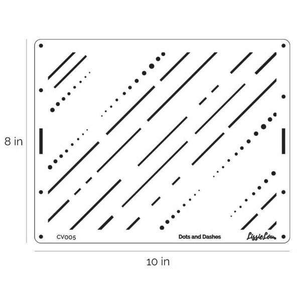 LissieLou Dots & Dashes Full Size Cake Stencil