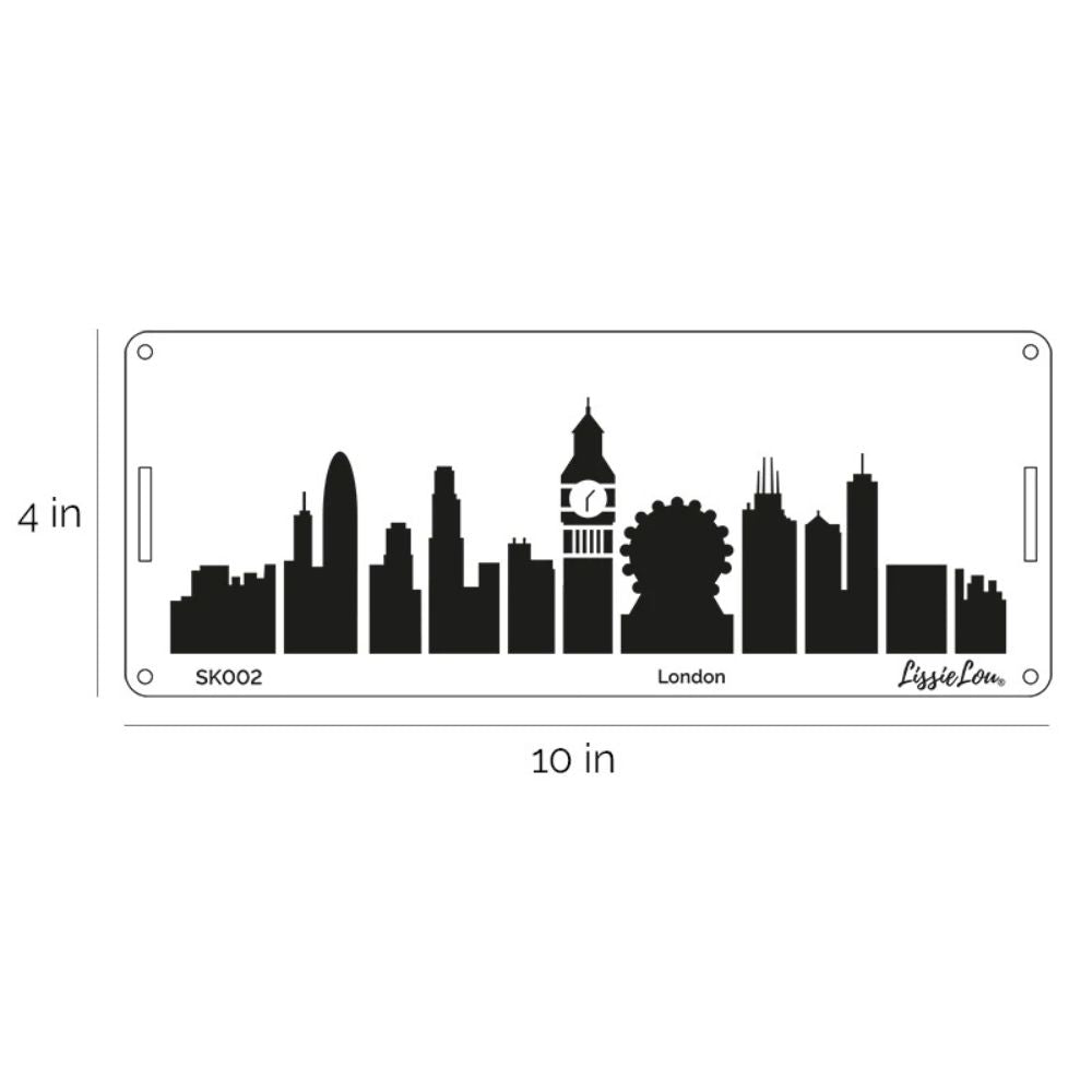 LissieLou London City Skyline Border Cake Stencil