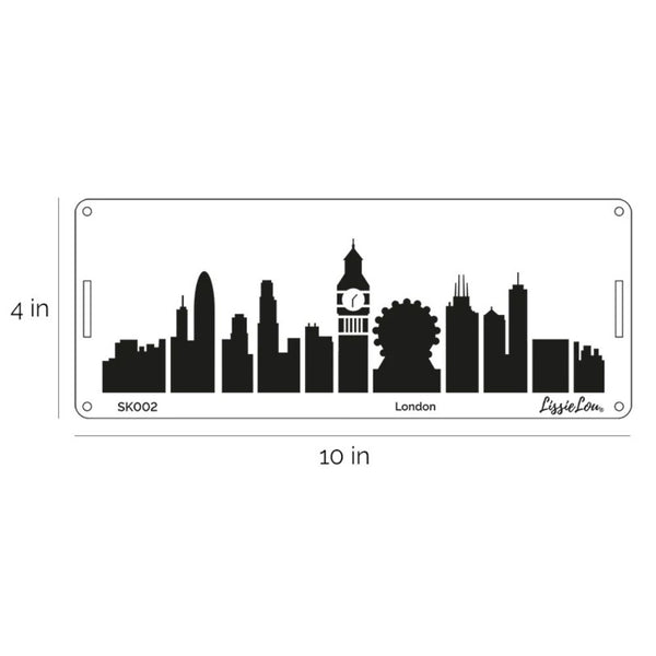 LissieLou London City Skyline Border Cake Stencil